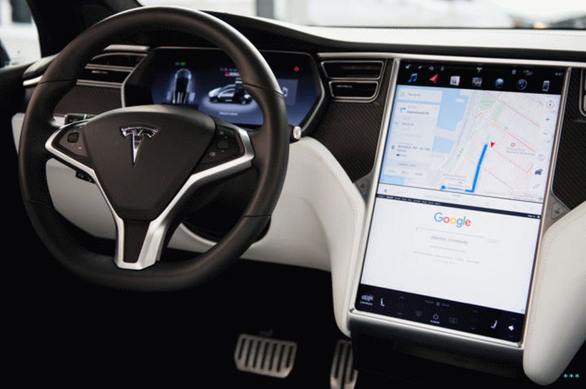 「高級車のインテリア。」